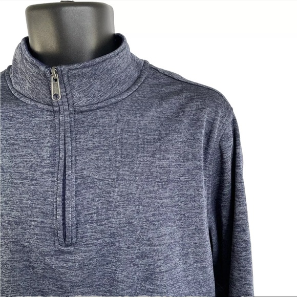 Mens Rorie Whelan Golf 1/4 Zip Pullover Sweatshirt Sweater Sz L Heather Blue - Picture 1 of 8